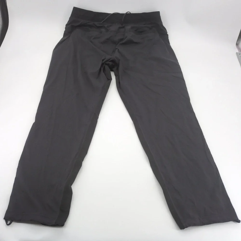 Lululemon Great Wall Pant Men XXL‎ Black Elastic Waist Wide Leg Track Pants Gym